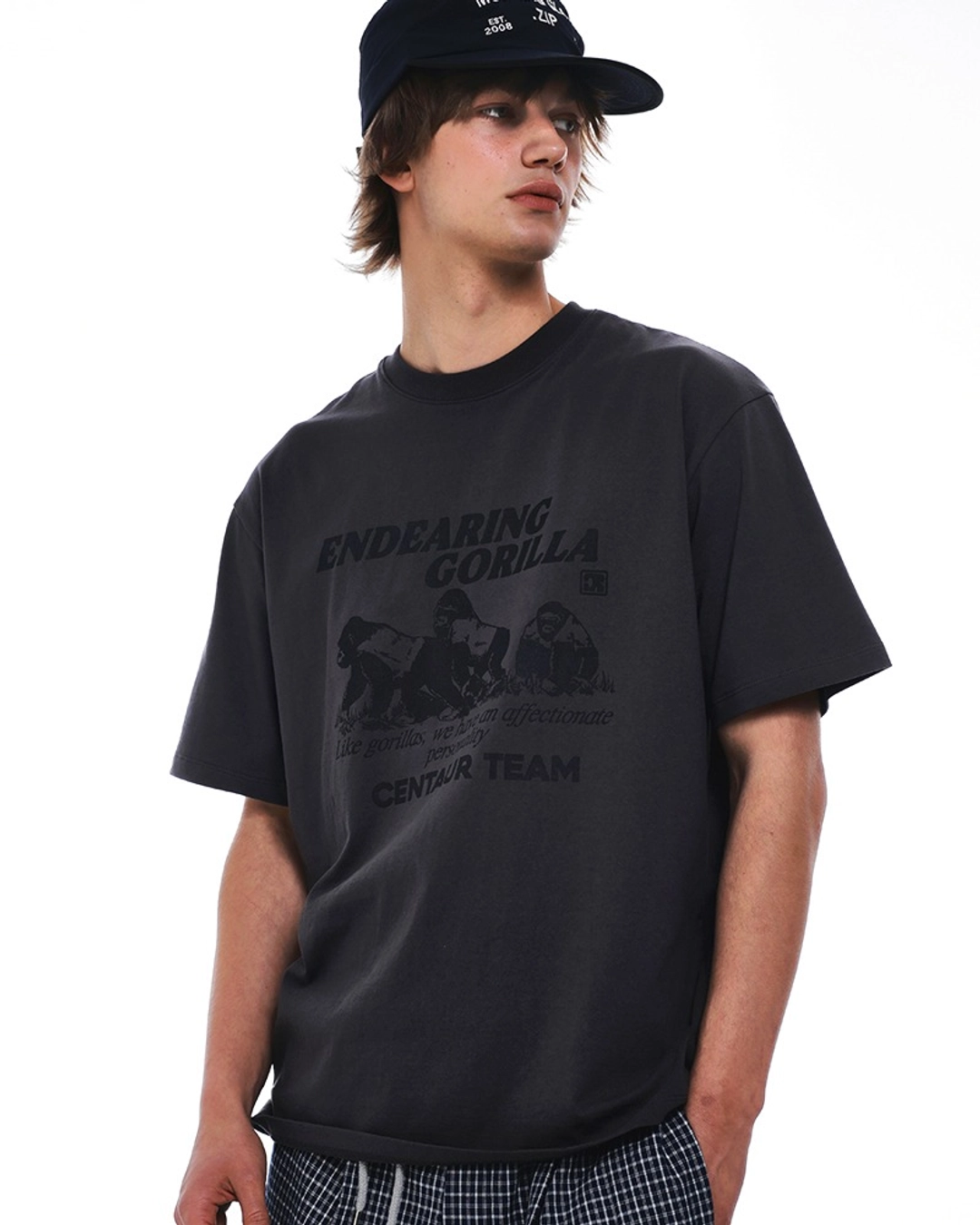 센토르 CENTAUR GORILLA T-SHIRT_CHARCOAL 상품 이미지 1