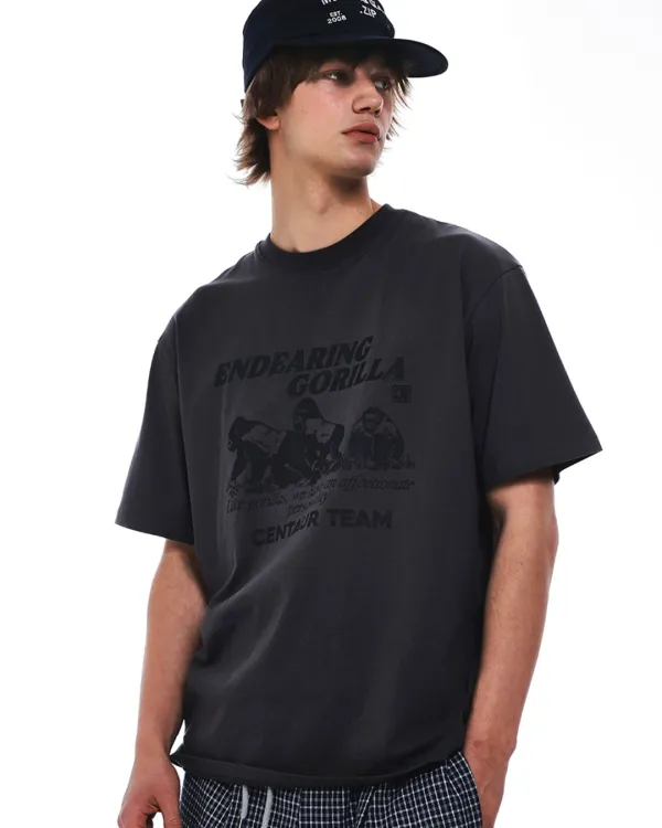 CENTAUR GORILLA T-SHIRT_CHARCOAL