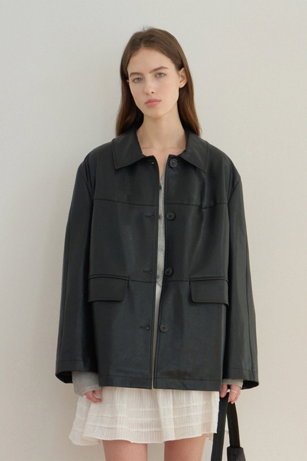 샤드라마 BELTED LEATHER JACKET 상품 이미지 2