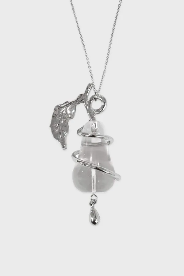 Pear Drop Necklace (Silver)