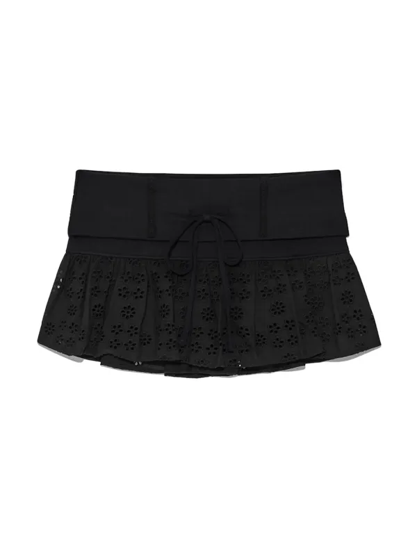 NAOMI BELT MINI SKIRT (BLACK)