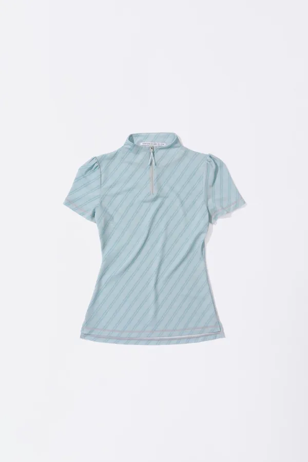 Stripe Jersey Top Pale Mint