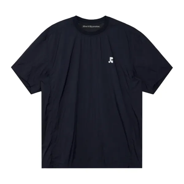 NYLON CREWNECK T-SHIRT - NAVY
