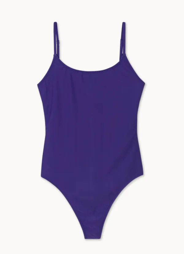 Simple swimsuit_Purple
