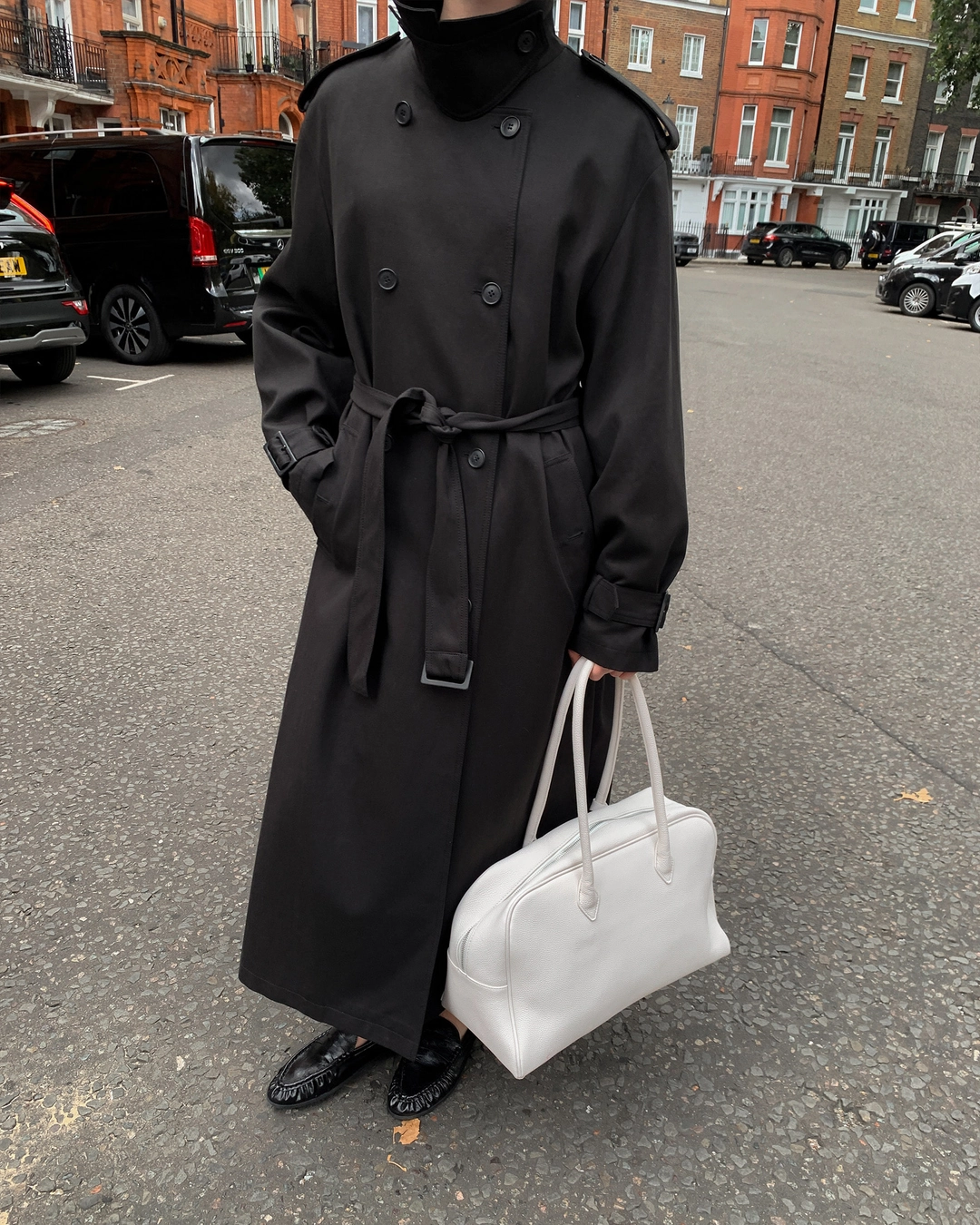 누아르나인 [10/19 순차배송] Long Trench Coat [BLACK] 상품 이미지 2