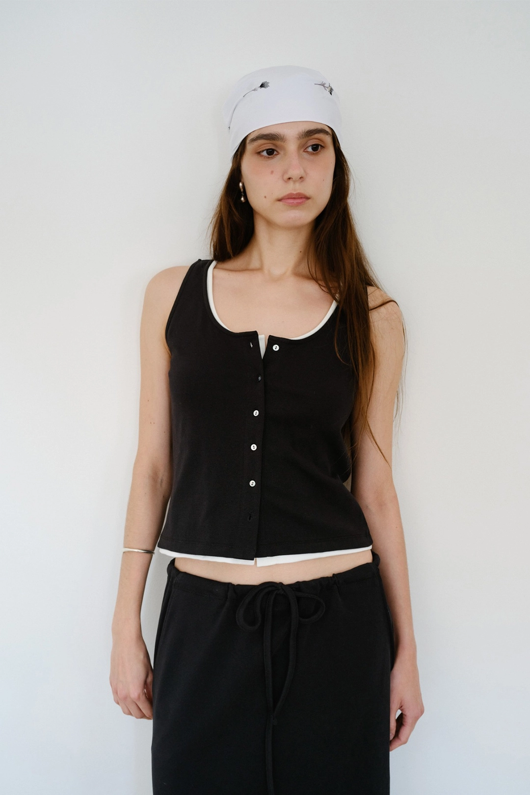 더릴 Bake Button Sleeveless_Black 상품 이미지 1