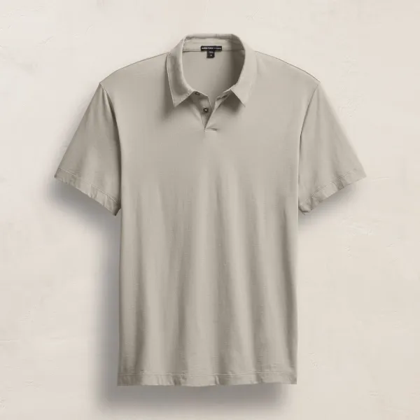 Brushed Lotus Polo - Concrete