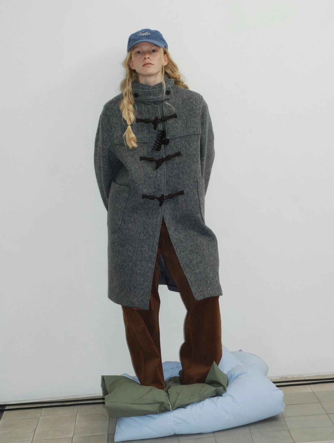 포에토 Gusto alpaca duffle coat - charcoal 상품 이미지 2