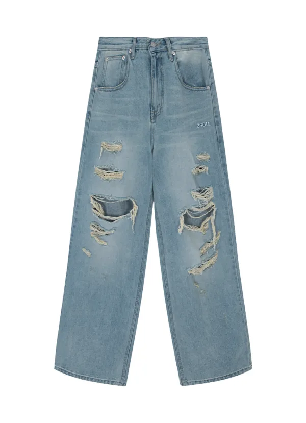 SKY DAMAGE PANTS