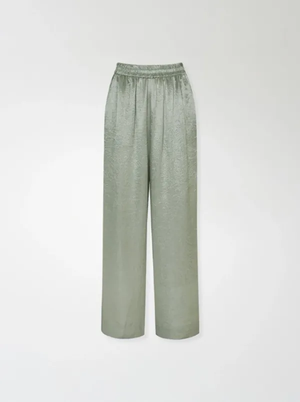 Airy silky pants