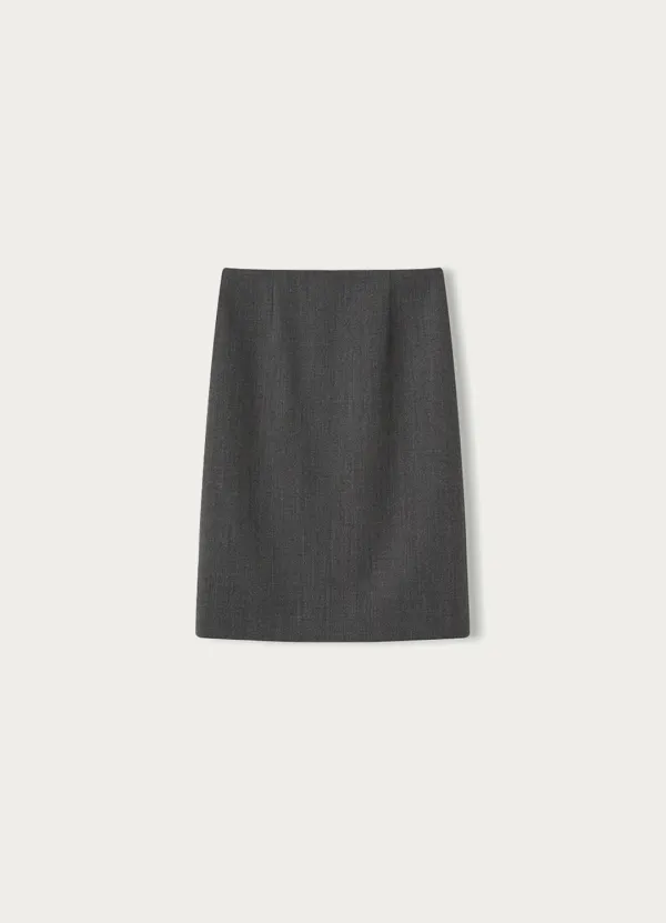 Vinci wool skirt (Slate gray)