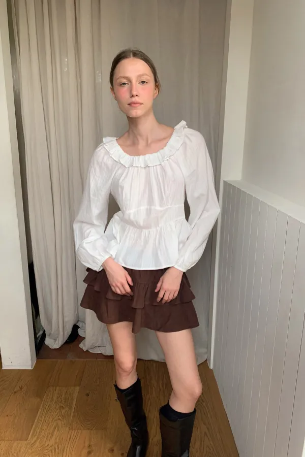 Maree Blouse / White