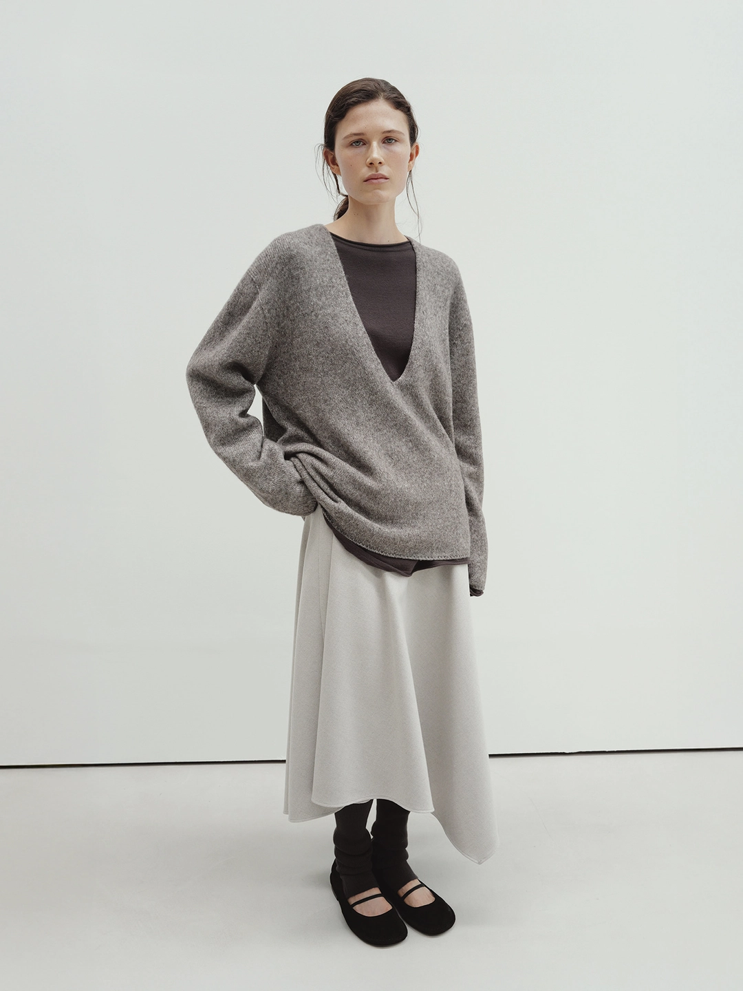 모이아 flare skirt (oat) 상품 이미지 3
