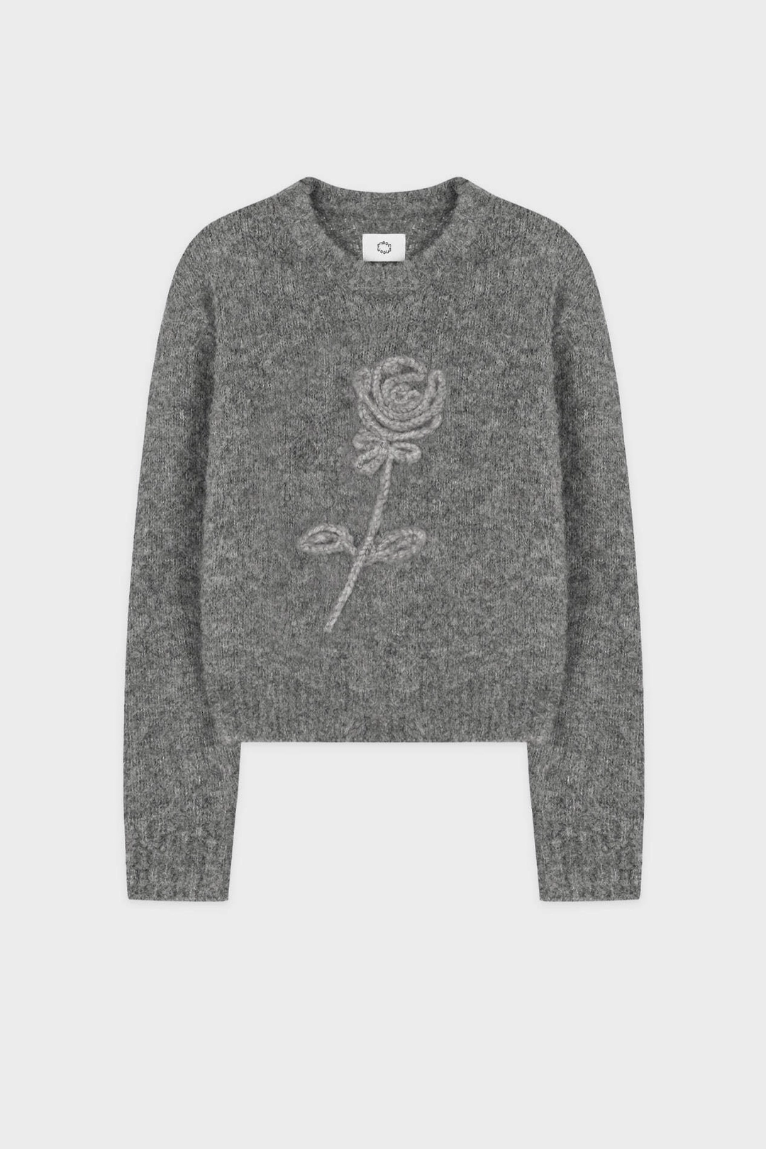 시눈 Rose Boucle Pullover Knit (Melange Grey) 상품 이미지 1