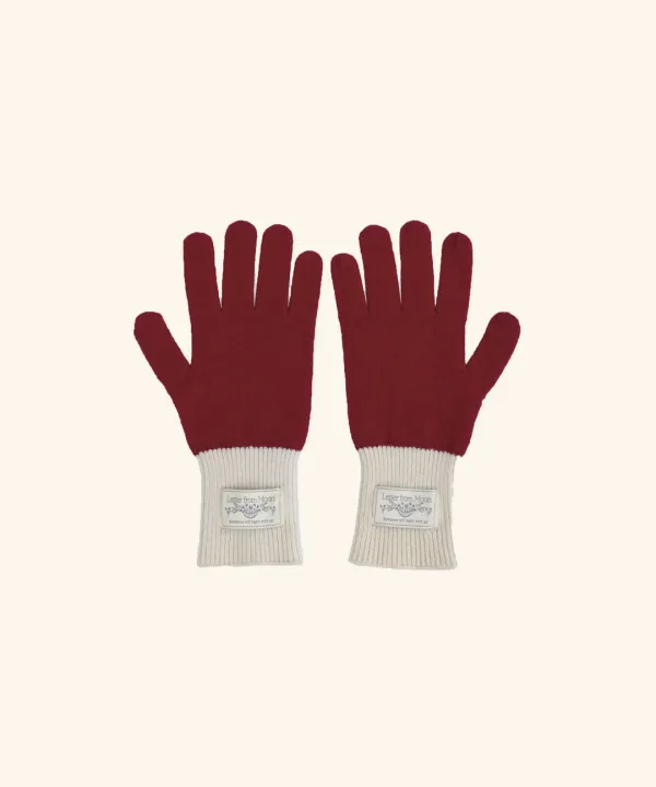 Benny Holgarment Wool Knit Gloves ( Red )