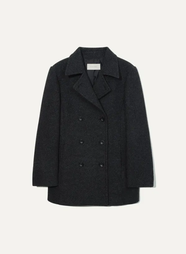 Ebba Wool Twill Jacket Charcoal