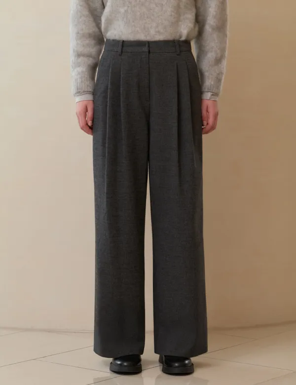 Winter Wane Wide Pants (Charcoal Grey)