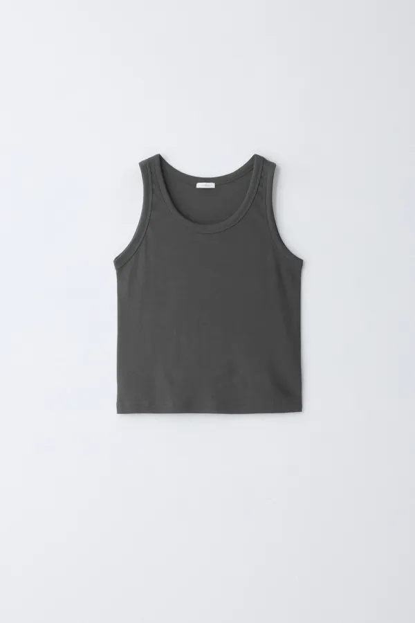 Basic Sleeveless_Charcoal