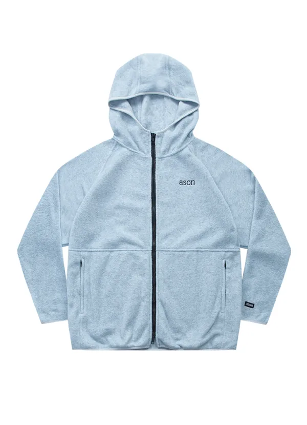 FLEECE ZIP-UP / LIGHT-BLUE