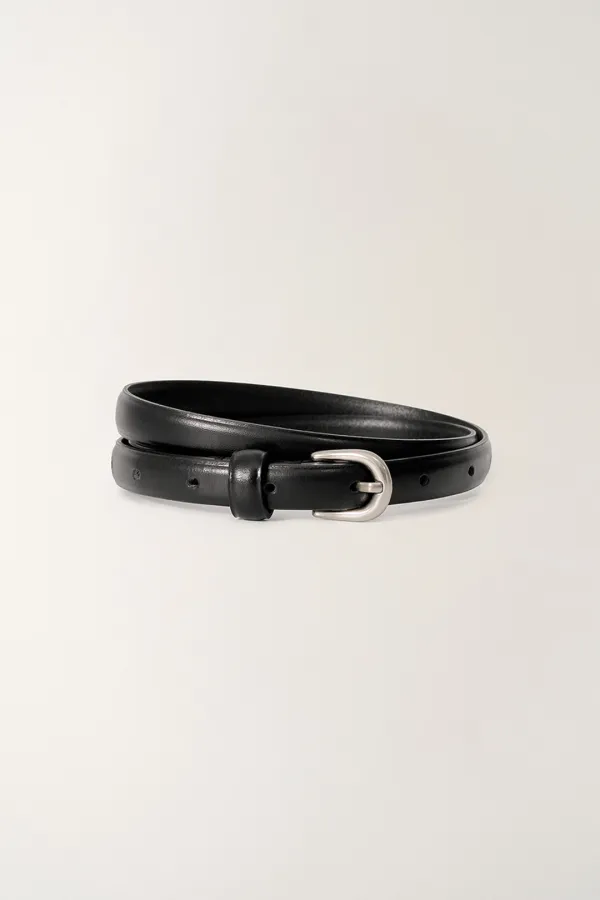슬림 가죽 벨트 (Black)_2GSUAB01