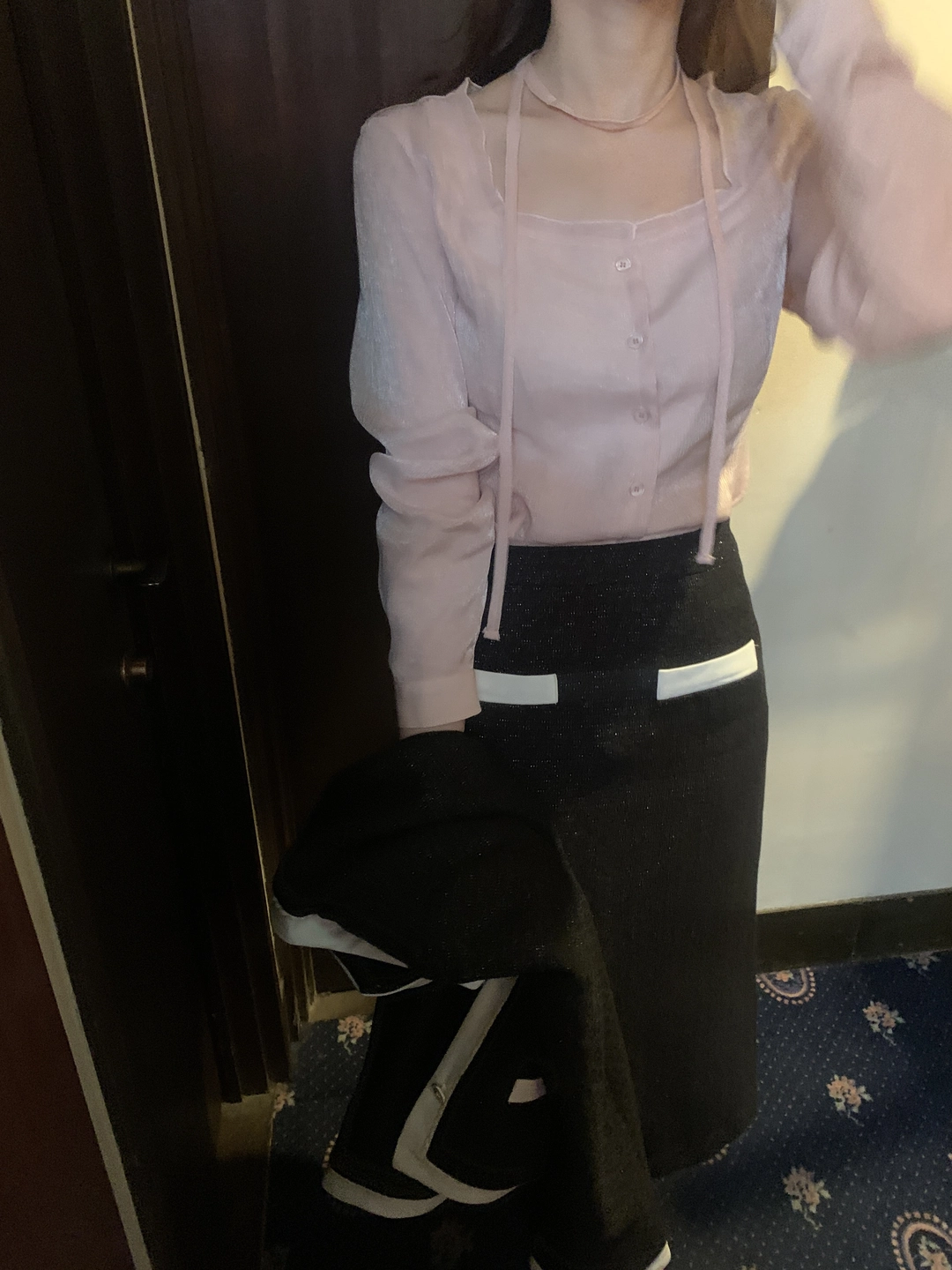 메리온 루시아 오간자 블라우스[PINK]*오늘 출발 상품 이미지 3