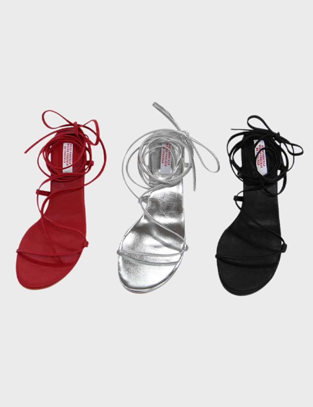 프레클 strap heel tie sandals 상품 이미지 3