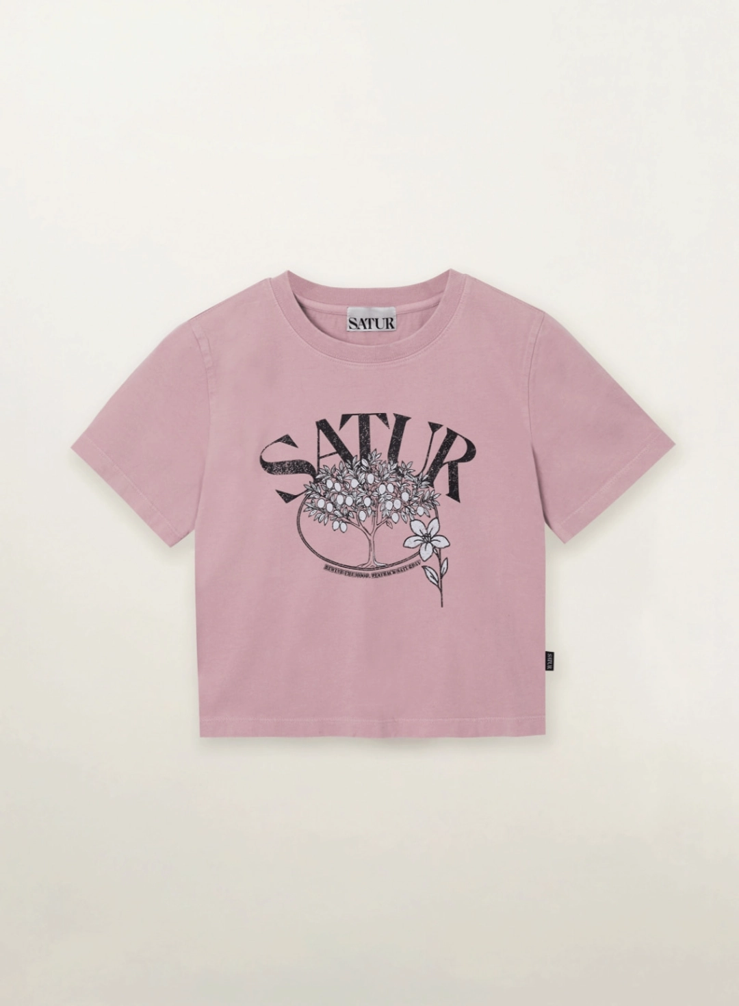 세터 (W) Citron Tree Washed T-shirt - Pink 상품 이미지 1