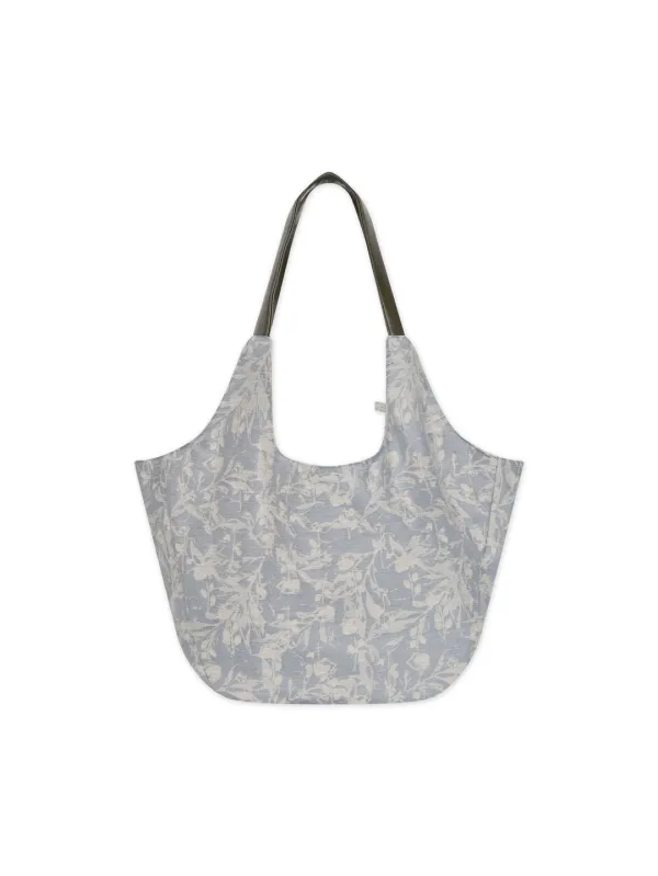 ✲2ND LARVE TOTE BAG GRAY FLOWER *예약배송
