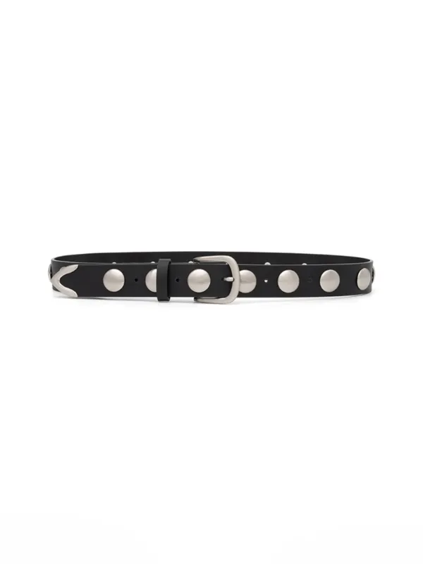 Chrome Bold Stud Belt [Black]