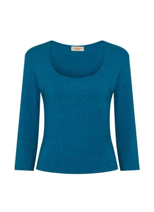 Basic 3/4 Sleeve T-Shirt (Blue)