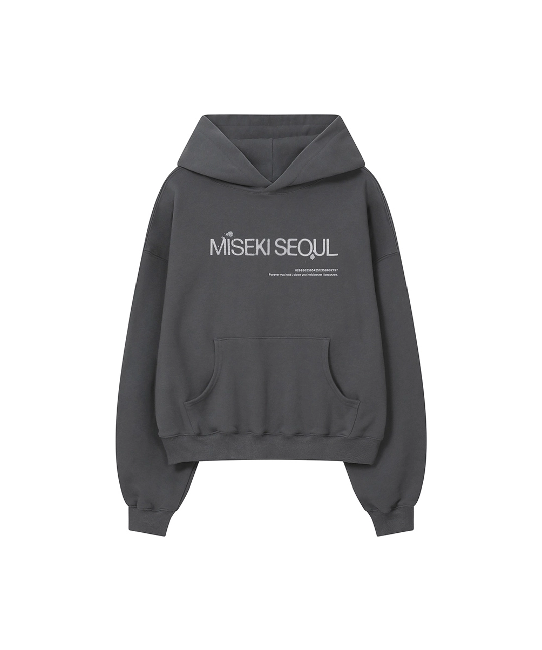 미세키서울 Logo sweat hoodie CHARCOAL 상품 이미지 2
