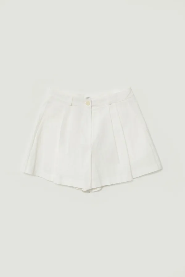 BEREN PINTUCK HALF PANTS_BLACK