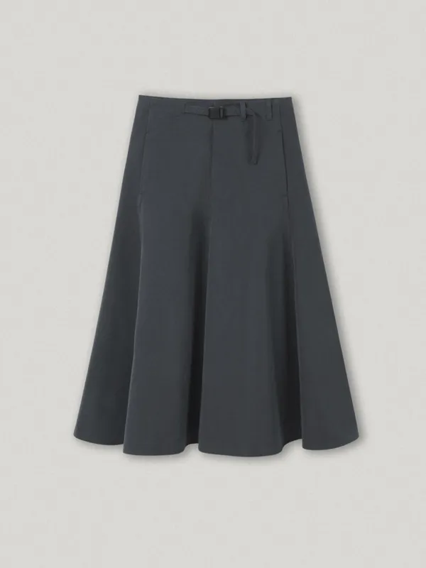 Charcoal Trip Belted Skirt (2nd)
