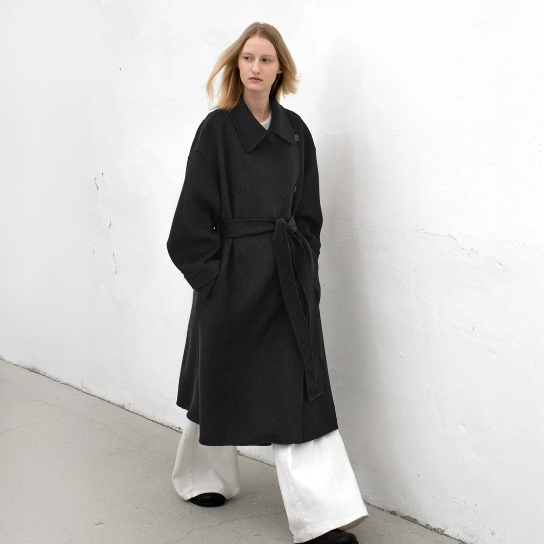아뜰리에 나인 (CT-1455)DOUBLE CLOSURE HANDMADE COAT S 상품 이미지 1