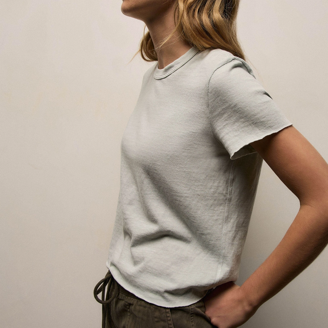 제임스펄스 Slub Jersey Shrunken Tee - Celery Pigment 상품 이미지 3