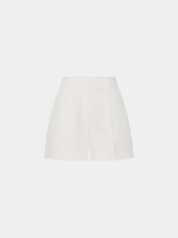 Kini cotton pintuck regular shorts