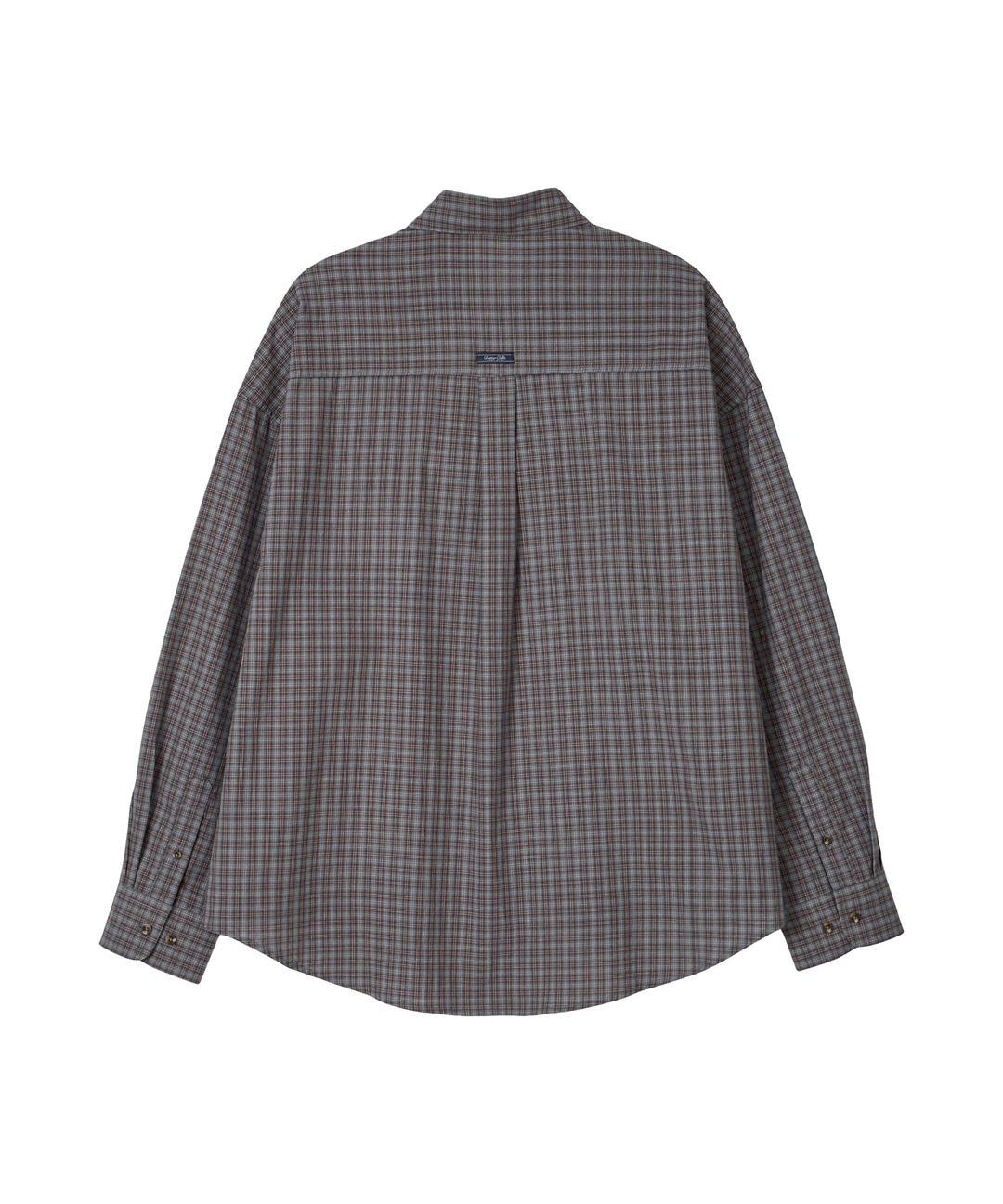 비터셀즈 Oversized Jeanne Check Shirt-Brown 상품 이미지 3