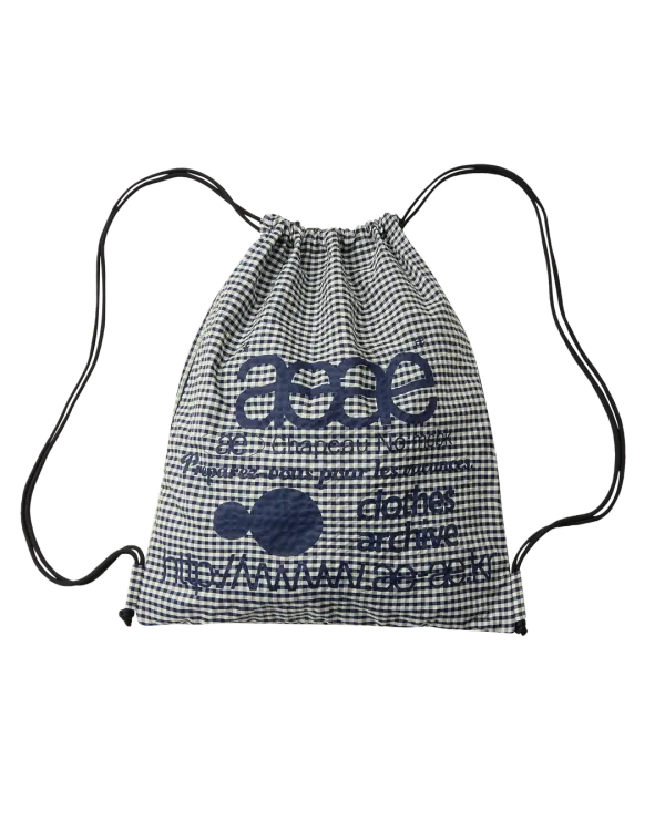 WEB LOGO CHECK GYM SACK [BLUE]
