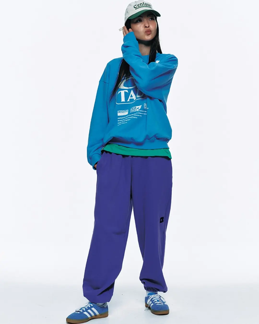 센토르 CENTAUR EMBLEM SWEATPANTS_PURPLE 상품 이미지 2