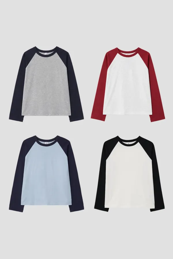 [2PACK] greenwich raglan tee
