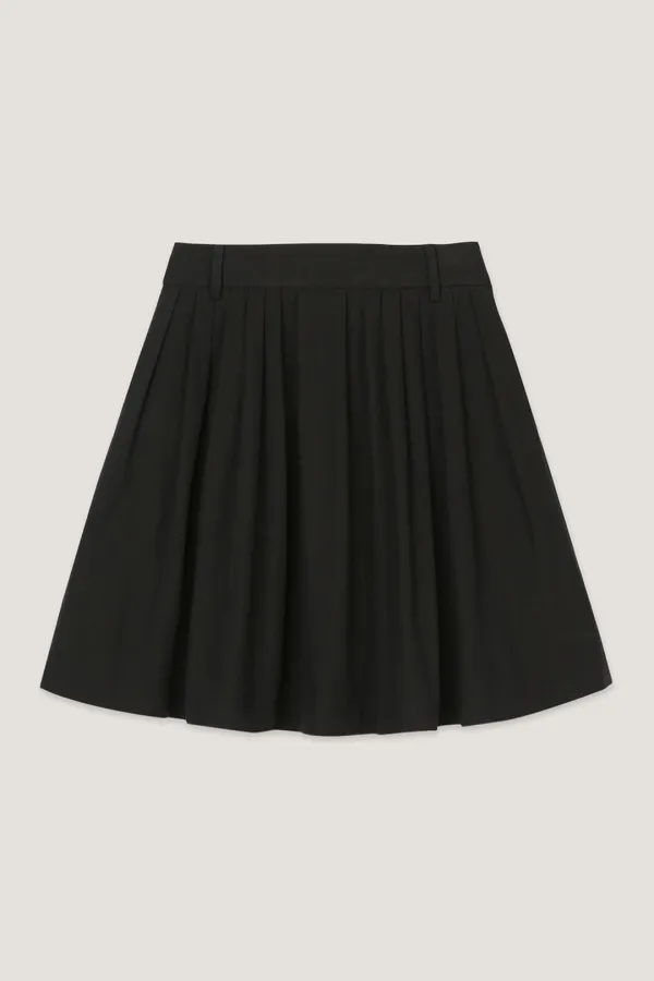 BOROMWAT Flared mini skirt (Black)