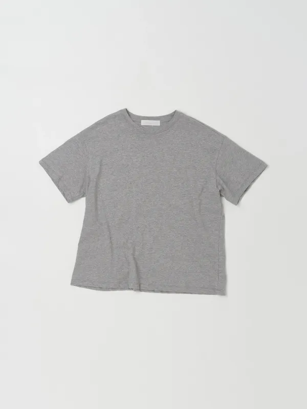 N ESSENTIAL COTTON TEE IN MELANGE GREY