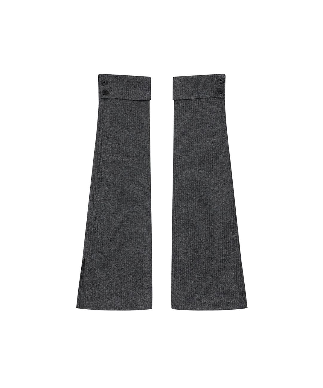미세키서울 [레이 PICK] Button slit leg warmer CHARCOAL 상품 이미지 1