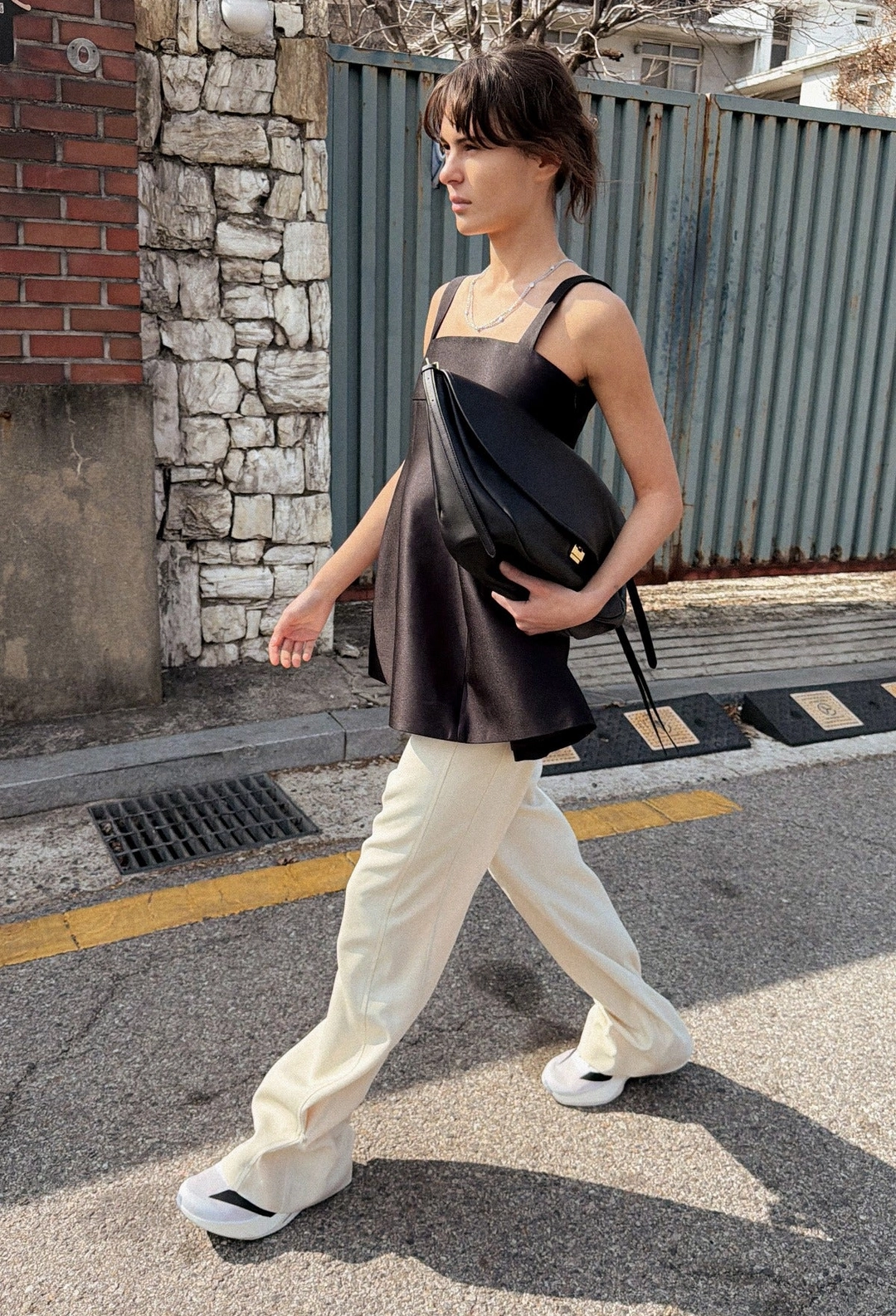 오르 투웨이 스트레이트 팬츠 아이보리 상품 이미지 1