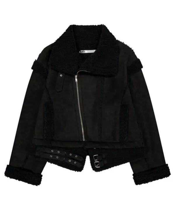 Detachable Fur Shearling Jacket / Black