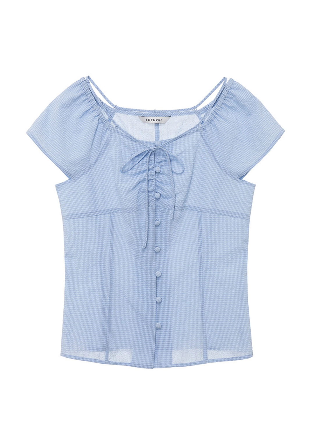루에브르 Seersucker Slim Blouse SW5MB232_2color 상품 이미지 1