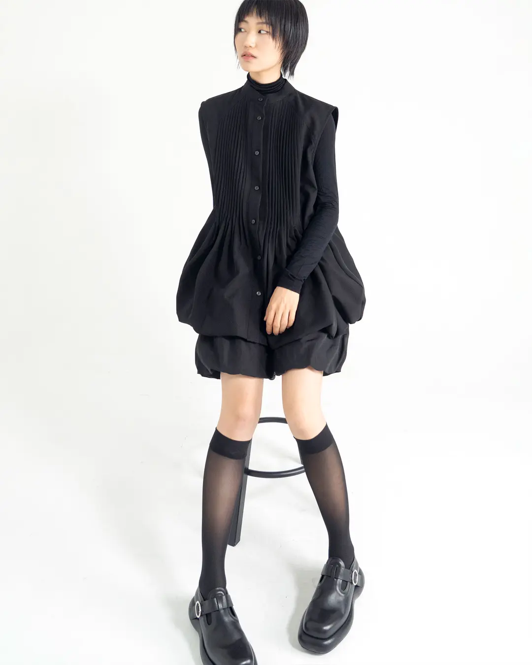 유노이아 pintuck moss vest 상품 이미지 2