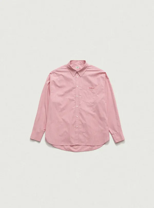 [Last Offer] Pansy Stripe Shirt_Red