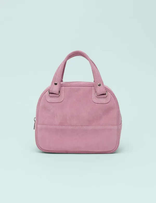 Luka Real Suede Bag (Pink)