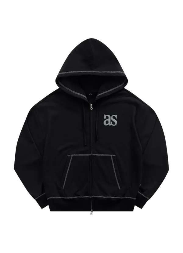MORROW TRAINING HOOD ZIP-UP / BLACK
